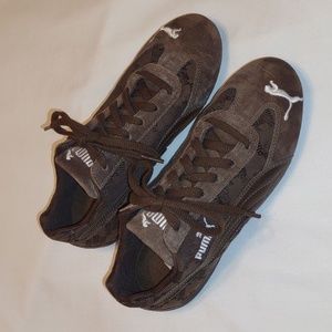 Puma Speed Cat OG Womens Suede Brown Sneakers